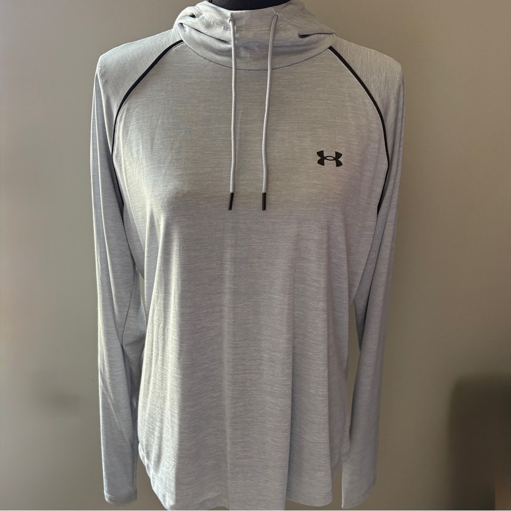 Women's Under Armour Gray Velocity Hooded Pullover
